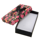 Flower Bowknot Necklace Earrings Ring Jewelry Gift Paper Box Case
