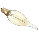 C35 40W E14 Vintage Antique Edison Carbon Filamnet Clear Glass Bulb 110-120V