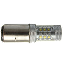 H6 16 LED BA20D 10-30V White Headlight Bulb For Motorcycle Bike ATV