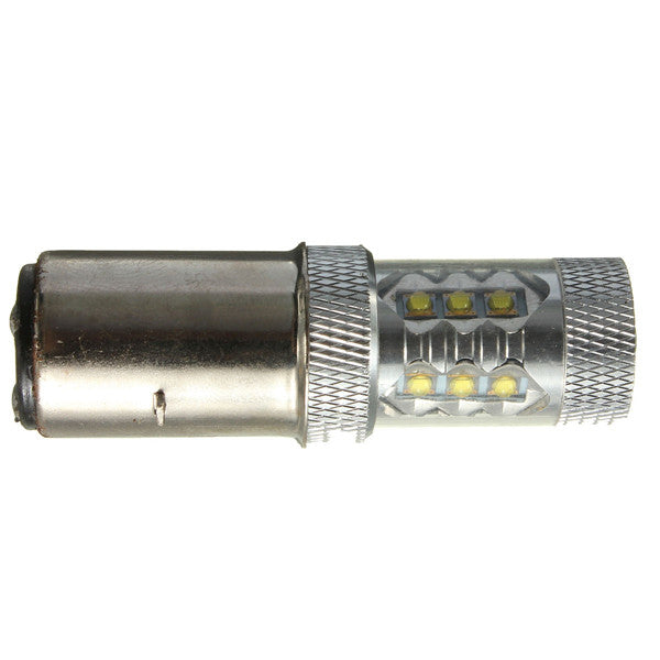 H6 16 LED BA20D 10-30V White Headlight Bulb For Motorcycle Bike ATV