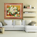 5244cm DIY Cross Stitch Gardenia Flower Needlework Kits Home Decor