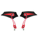 Universal 8mm/10mm Motorcycle Rear View Side Mirrors For Honda Yamaha Suzuki