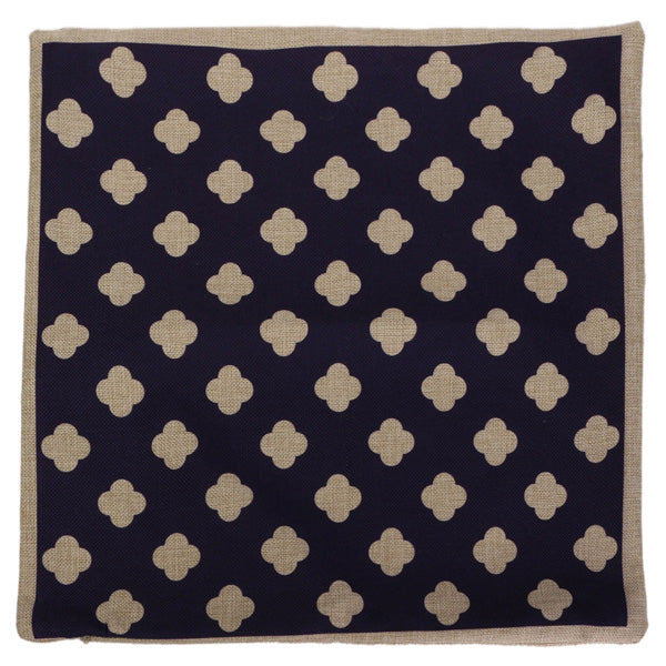 Blue Geometric Cotton Linen Pillow Cases Waist Cushion Cover Home Sofa Decor