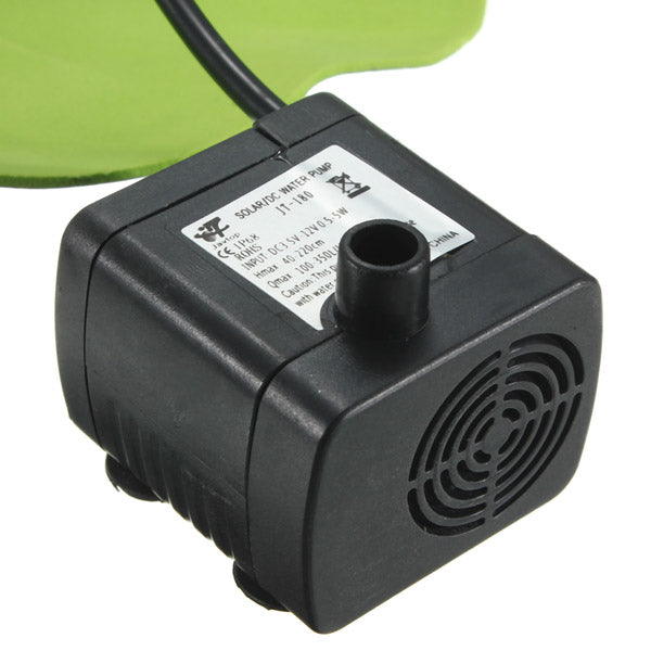 Solar Floating Lotus Leaf Fountain Water Pump Garden Pond Decoration