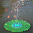 Solar Floating Lotus Leaf Fountain Water Pump Garden Pond Decoration