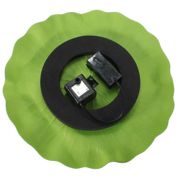 Solar Floating Lotus Leaf Fountain Water Pump Garden Pond Decoration