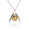 Vintage Angel Wings Beaded Ball Pendant Chain Necklacee For Women Men