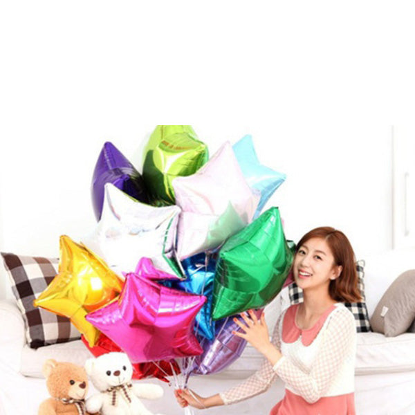 Aluminum Foil Start Balloon Wedding Birthday Party Decoration Party Balloon