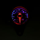 Universal Motorcycle Dual LED Backlight Signal Odometer Mileage Speedometer Gauge
