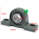 25mm Bore Diameter Zinc Alloy Pillow Block Mounted Ball Bearing UCP205