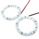 Pair 60mm White Car Angel Eyes Lights HeadLight Halo Ring Lights 15 LEDs SMD Chip
