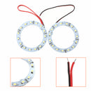 Pair 60mm White Car Angel Eyes Lights HeadLight Halo Ring Lights 15 LEDs SMD Chip