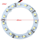 Pair 60mm White Car Angel Eyes Lights HeadLight Halo Ring Lights 15 LEDs SMD Chip