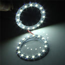 Pair 60mm White Car Angel Eyes Lights HeadLight Halo Ring Lights 15 LEDs SMD Chip