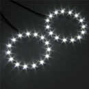 Pair 60mm White Car Angel Eyes Lights HeadLight Halo Ring Lights 15 LEDs SMD Chip