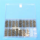 Suleve MXAS2 1000pcs Glasses Sunglass Spectacles Screws Nut Repair Kit With a Plastic Case