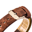 Fashion Vintage Women Big Number Round Dial PU Quartz Watch