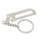 Creative Silver Hacksaw Tool Key Chain Alloy Saw Shape Key Ring