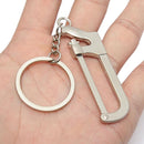 Creative Silver Hacksaw Tool Key Chain Alloy Saw Shape Key Ring