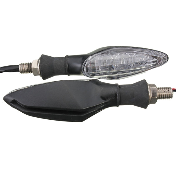 4pcs 12V Universal Motorcycle Bike 3 LED Blinker Turn Signal Indicator Light Lamp