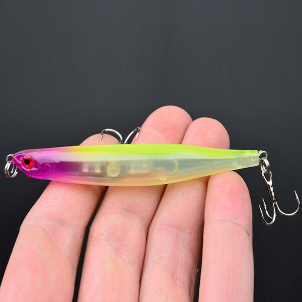 Proberos 8 PCs 9cm Pencil Fishing Lure Hard Lure Bait with 6