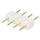 10X White 4pin Male Connector For RGB 5050/3528 LED Strip Light Connect