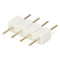 10X White 4pin Male Connector For RGB 5050/3528 LED Strip Light Connect