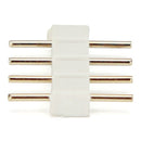 10X White 4pin Male Connector For RGB 5050/3528 LED Strip Light Connect