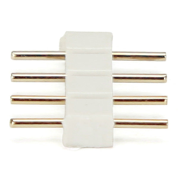 10X White 4pin Male Connector For RGB 5050/3528 LED Strip Light Connect