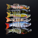 Proberos 6PCS Sections Fishing Lure 10.3cm 20.7g Swimbait Fishing Bait 6#