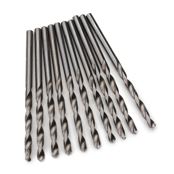 10pcs 3.0mm Micro HSS Twist Drill Bits Straight Shank Auger Bits For Electrical Drill