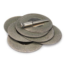 10pcs 40mm Diamond Grinding Wheel Cutting Disc with 2 Mandrels for Dremel Rotary Tool