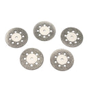 5pcs 22mm 9 Holes Diamond Coated Cutting Discs with 1 Mandrel for Dremel