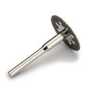 5pcs 22mm 9 Holes Diamond Coated Cutting Discs with 1 Mandrel for Dremel