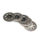 5pcs 22mm 9 Holes Diamond Coated Cutting Discs with 1 Mandrel for Dremel