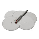 5Pcs 32mm Stainless Steel Slice Metal Cutting Disc with 1 Mandrel for Dremel Rotary Tools