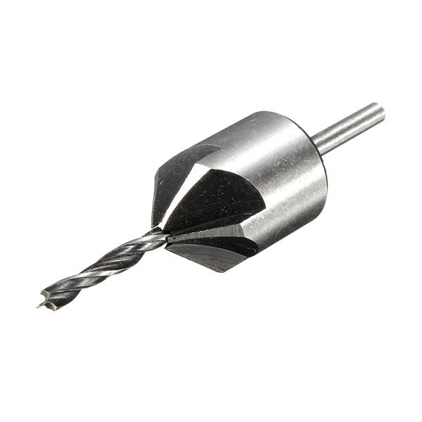 3mm Three Sharp HSS Carpentry Countersink Drill High Speed Steel Drill Bit with Wrench