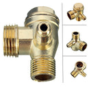 90 Degree Brass Copper Male Threaded Check Valve Connector Tool for Air Compressor