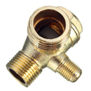 90 Degree Brass Copper Male Threaded Check Valve Connector Tool for Air Compressor