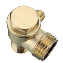 90 Degree Brass Copper Male Threaded Check Valve Connector Tool for Air Compressor