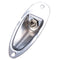 Chrome Guitar Output Loaded Input Jack Plate Replacement For Fender Strat