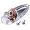 Chrome Guitar Output Loaded Input Jack Plate Replacement For Fender Strat
