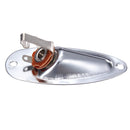 Chrome Guitar Output Loaded Input Jack Plate Replacement For Fender Strat