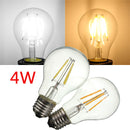 A60 E27 4W White/Warm White Non-Dimmable COB LED Filament Retro Edison Bulbs 220V