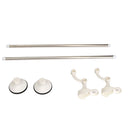 Bathroom Double Deck Towel Rack Clothes Storage Holder With Suction Cup