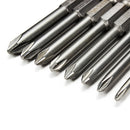 8pcs 65mm Length Hex Shank Magnetic Phillips Cross Head Screwdriver Bits