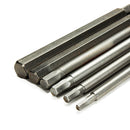 6pcs 100mm Length 1/4 Inch Hex Shank Magnetic Hexagon Head Screwdriver Bit Set