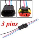 1/2/3/4/5/6 Pin Car Motorcycles Waterproof Electrical Connector Plug w/10cm Wire