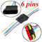 1/2/3/4/5/6 Pin Car Motorcycles Waterproof Electrical Connector Plug w/10cm Wire
