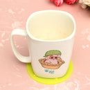 Silicone Fruit Shade Round Coasters Skidproof Cup Mat Table Decoration